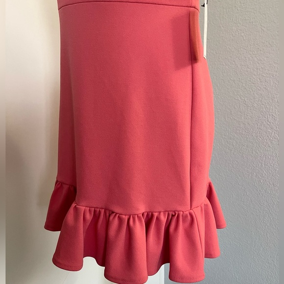 Women’s Coral pink Ruffled Cocktail 1State Dress - Picture 7 of 12